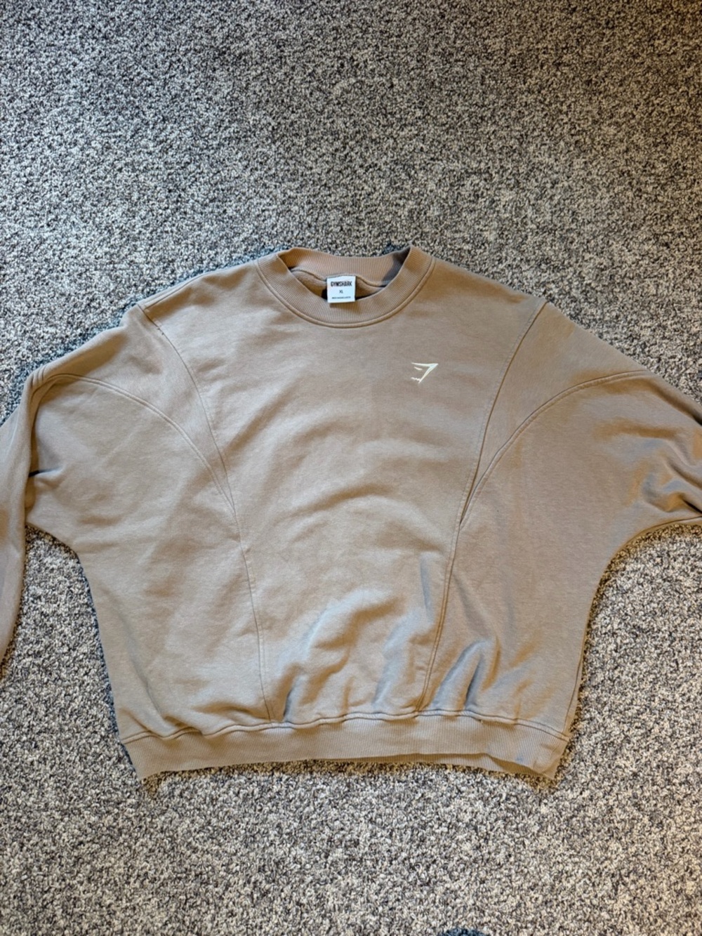 Gymshark women’s Crewneck Sweatshirt in Taupe Beige